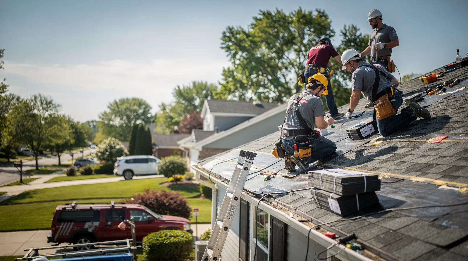 Roof Repair in Flossmoor, IL around you